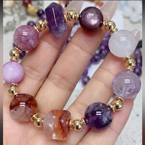 SOLD~Multi-Crystal Beaded Bracelet